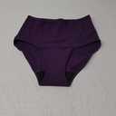 AIRCUTE Washable Urinary Incontinence Potective Underwear for Women Leak Proof Absorbent Cotton Panties 60ML 1 Pack (Purple, Large)