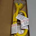 3FT 12 Gauge Heavy Duty Outdoor Extension Cord Waterproof with 3 Outlets & Lighted End, STW 15A 1875W 3-Prong Yellow Flexible Power Cord for Indoor Outside Decorations Garage, Garden, ETL