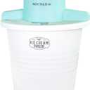 Nostalgia Electric Ice Cream Maker  Parlor Style, Old Fashioned Soft Serve Ice Cream Machine Makes Frozen Yogurt or Gelato in Minutes - Fun Kitchen Appliance  White - 4 Quart