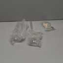 GXFCCYXT Glass Candle Set of 2 Refillable Use, Indoor Emergency Lighting Use Oil Candle, Smokeless and Odorless Clear Glass