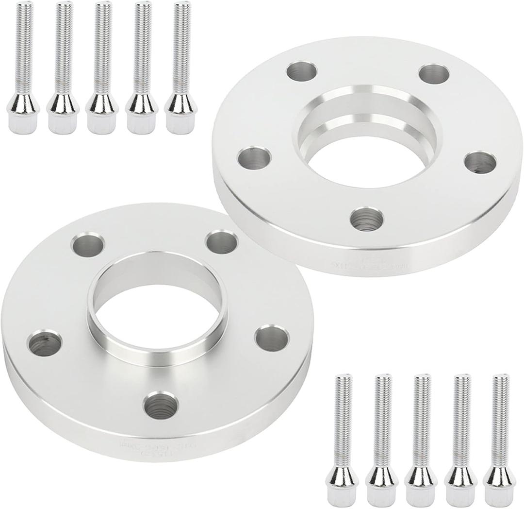 ECCPP 2PCS 5 Lug 20mm Hub Centric Wheel Spacers 5x112mm to 5x112mm 5 LUG fits for Mercedes Benz 2012-2014 SLK250| 2009-2011 SLK300| 2002-2004 SLK32 AMG 66.6mm W/10 Lug Bolts 12x1.5