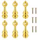 Metal Shelf Furniture Connectors 6 Furniture Railing Metal Post Rail Brackets Glass Railing Posts End Caps Decorative Shelf Guard Rail Holders for Cabinets, Wine Cabinet, Bars Cart, Gallery Shelves