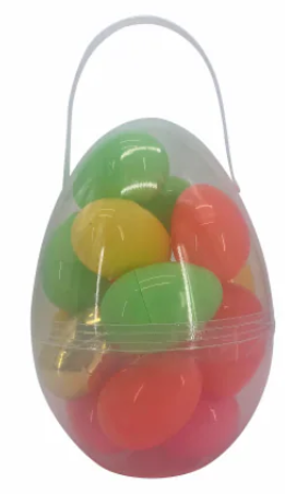 Easter Fill Eggs - Warm Bright, 18 Pieces