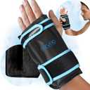 REVIX Hand Ice Pack Wrap for Discomfort Reducing, Reusable Gel Ice Pack for Wrist Relaxation, Promoting Flexibility and Mobility by Cold Compression Therapy (Black, 1 Pack)