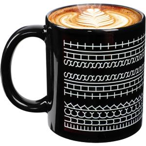 Fuck This Shit Mug, Funny Coffee Mug, Gift for Work Bestie, Unique Office Prank Gag Gifts for Coworkers Birthday Christmas (Black)