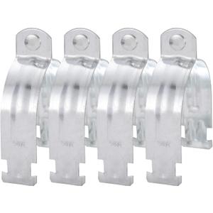 UXCELL 3" EMT Strut Clamps - 4Pcs Universal Steel Pipe Clamps with Bolt and Nut for Rigid Conduit and EMT