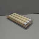 GenSwin Flameless Ivory Taper Candles Flickering with 10-Key Remote, Battery Operated Led Warm 3D Wick Light Window Candles Real Wax Pack of 6, Christmas Home Wedding Decor(0.78 X 9.64 Inch)