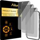 Ailun 3 Pack for iPhone Air Privacy Screen Protector [6.5 inch] with installation frame, Anti Spy Private Tempered Glass Anti-Scratch Case Friendly[Not for iPhone 17/17 Pro/17 Pro Max]