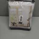 Grommet Linen White Long Curtains 90 Inches Long for Living Room 2 Panels Set Light Filtering Neutral Modern Farmhouse Boho Non-See-Through 90 Inches Length 8 ft Window Curtain for Sliding Door Patio