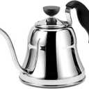 Tea Kettle for Stovetop, Barista's Choice Gooseneck Pour Over with Flow Control, Food Grade Stainless Steel Water Kettle, Tea Pot for Home & Kitchen - Small 28oz, Silver