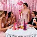 Valentines Day Table Decorations,12 Pcs Velvet Trees Set,Modern Valentines Day Decorations,Velvet Sequin Tree Decorations,Multi-Size,Decoration for Valentines New Year Holiday Home Dcor