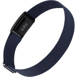 Stretchy Nylon Arm Band, Soft Breathable Elastic Adjustable Bicep Band with Case Compatible with Whoop 5.0 (Midnight Blue)