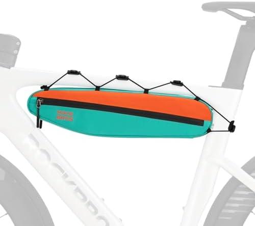 ROCKBROS Bike Frame Bag Bike Triangle Bag Bike Top Tube Bag 1.5L Bike Bag Pouch Storage Bag for Cycling Mountain Road Ebike