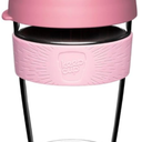 KeepCup Original, Lightweight Plastic Reusable Coffee Cup with Splashproof Sipper Lid - Medium 12oz/340ml - Peaches