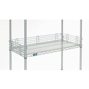 Nexel Wire Shelf Ledge 4 Foot Chrome Shelfs 3 pcs