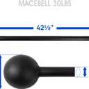 Yes4All Steel Mace Bell for Strength Training, Support Full Body, Muscles, Shoulder, Grips & Forearms Workouts, Stretching 30 LB For Woman & Man