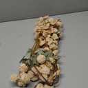 Artificial Flowers for Vase - Beige Silk Mums 10 Long Stems with Eucalyptus, Faux Flowers Home Decor, Neutral Tan Cream Floral Arrangement, Fake Chrysanthemum Pom Pom Stems, Spring Fall Centerpiece