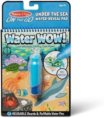 Melissa & Doug On The Go Water Wow! Reusable Water-Reveal Activity Pad - Under The Sea - FSC Certified
