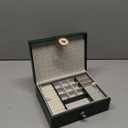 Jewelry Organizer Jewelry Boxes For Women Girls Small Jewelry Box Storage With Compartments(Green)