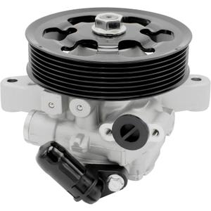 Power Steering Pump 21-5456 with Pulley for 2006 2007 2008 2009 2010 2011 Honda Civic 1.8L, Direct Replacement for 55-5822, 56110-RNA-A01, 36-215668