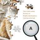 PQIKTUV 1024 Piece Puzzle for Adults Whimsical Cat with Glasses,