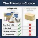 15 LBS Goats Milk Soap Base - Melt and Pour Supplies Kit for Soap Making - SLS/SLES & PEG free - Gentle & Noursihing Ingredients - Make Your Own Bulk For Adult Soapmaker - Easy to cut