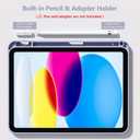 Wenlaty Compatible with iPad (A16) 11th Generation Case 11 Inch 2025, for iPad 10th Generation Case 10.9 Inch 2022 with Pencil Holder, Trifold Stand Protective Cover, Auto Wake/Sleep, Lavender Purple