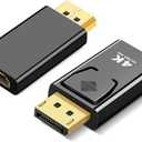 2Pcs DisplayPort to HDMI Adapter Converter Display Port Male DP to HDMI Female HD TV Cable Adapter Video Audio for PC TV