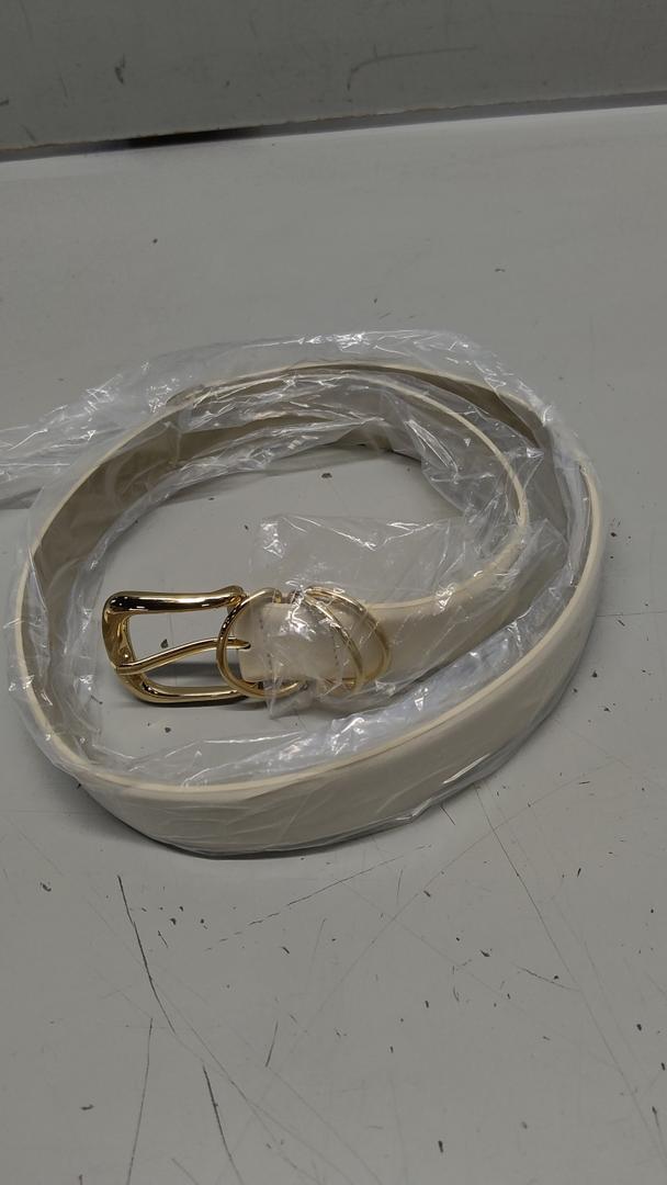 Women's Leather Belts with Gold Buckle