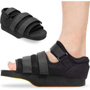 Post op Shoes for Broken Toe Surgery Forefoot Offloading Healing Boot Post Surgical Wedge Foot Splint for Surgery for Men and Women (Medium)