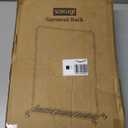 Clothes Rack - Clothing Rack with Storage Mesh Shelf & Casters, Heavy-Duty Metal Clothing Rack for Hanging Clothes, Dresses, Coats, Large Load Capacity, Easy Assembly, Black, 44.3"x16.9"x59.0"