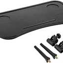 Wheelchair Tray, Detachable Wheelchair Table Removable Adult,Mobility Accessory Attachment Cup Holder Durable, Wheelchair Accessories,Fits Wheelchair Arms of 16" - 20", with Secure Straps