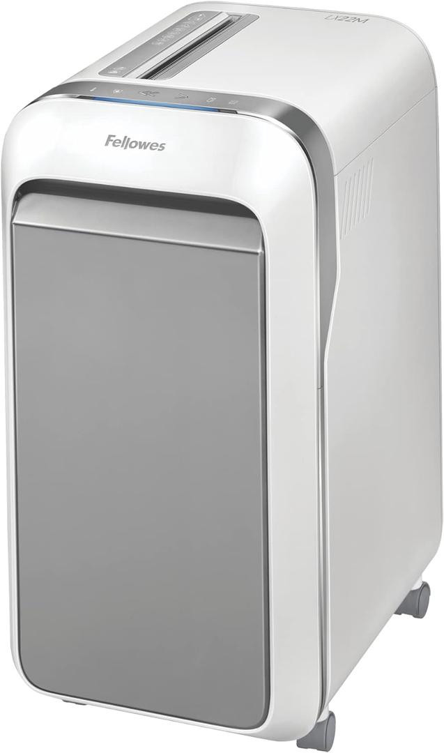 Fellowes Powershred LX220 Micro-Cut Paper Shredder, White