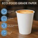 BHSG KING-370 Pack - 12 Oz Coffee Cups |paper Cups For Hot & Cold Drinks| Leak-proof, BPAFree, Sturdy Disposable Coffee Cups | Eco-friendly Hot Drinking Cups For Party, Picnic, And Events