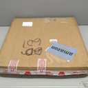 Extra Large Square Ottoman Table Tray 19.7" with Handles - Handmade Wicker Serving Hand Woven Tray for Farmhouse Decorative Oversized Coffee Table Trays Living Room Kitchen Counter Breakfast (20" x 20" x 2", Square-water Hyacinth-flat)