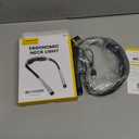 Glocusent Ergonomic Reading Lights for Books in Bed, 1600mAh Rechargeable Book Light, 100 Hrs - 3 Colors & 5 Brightness, Neck Light with Timers, Sleep Aid & Travel Lock (Gray)