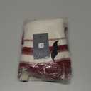 Mr. Pen- Knitted Christmas Tree Skirt 24 inches, Red & White, Small Christmas Skirts for Xmas Trees