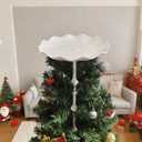 Christmas Tree Topper Holder Planar Holiday Universal Tree Topper Stabilizer Plastic Support Rod Adjustable stabilize Seasonal Treetop Ornaments Angle Tree Toppers Supporter Round Base (medium)