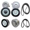 Drive Belt Tensioner Idler Pulley Kit Replacement for Audi A6 A7 Q5 Q7 S4 S5 SQ5 Porsche Cayenne Panamera VW Touareg Replaces 06E903133AG 06E903133/AB 06E903137AE 06E903137AB 06E903341H