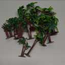 hatisan 18Pcs Coconut Palm Model Trees/Cake Topper - Charming Cupcake Topper Scenery Model Scenery Model for Cake Decorations or Building Model Landscape*