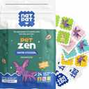 NATPAT Pet Zen Calming Patches for Dogs Non-Medicated Effective Stress Relief for Travel, Fireworks & Separation Anxiety - Long Lasting & Non-Toxic (24 Patches) - Locket Sold separetely