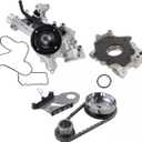 Timing Chain Kit Oil & Water Pump Replacement for Dodge Ram 1500 2500 3500 Durango Chrysler Aspen 5.7L Hemi V8 2003-2008 53021622AC 53021304AE
