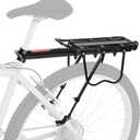 Rear Bike Rack - Universal 110Lbs Capacity Bicycle Cargo Rack with Reflective, Adjutable Quick Release Mountain Road Bikes Pannier Carrier,Bike Luggage Rack