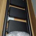 Step Ladder 5 Step Folding, OOSOFITT 330 Lbs Load Heavy Duty Step Ladders for Home/Indoor, Tall Kitchen/Closet Ladder for Adults, Lightweight Compact Ladders with Anti-Slip Wide Pedal Black