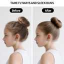  Sweet View Hair Wax Stick & Slick Back Hair Brush for Tame Flyaways, Frizz, Sleek Ponytails, Buns | Pomade/Balm/Gel Stick for Woman, Styling Accessories for Girls