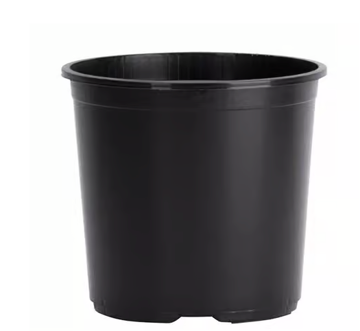 6 PCS  9 in. H X 10-1/2 in. W X 10.5 in. D Plastic Basic Flower Pot Black