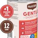 Nutrish Gentle Digestion Premium Pat Wet Dog Food, Real Chicken, Pumpkin & Salmon Recipe, 13 oz. Can, 12 Count (Rachael Ray), Best By: MAR 29 2028