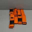 GORILLA GRIP Heavy Duty 8 Pack Adjustable Luggage Straps for Suitcases, Easy to Identify Travel Belt Connector Holds Suitcase Together, Extends Life of Bag, Strap Connects Two Bags, Accessories Orange