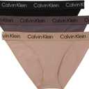 Calvin Klein Women's Cotton Stretch String Bikini Panties, 3 Pack