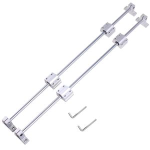 2Pcs 20x1200mm Linear Shaft Optical Axis + 4Pcs SK20 Linear Rail Support + 4Pcs SCS20UU Slide Block, Linear Shaft CNC Parts Kits for CNC Machine